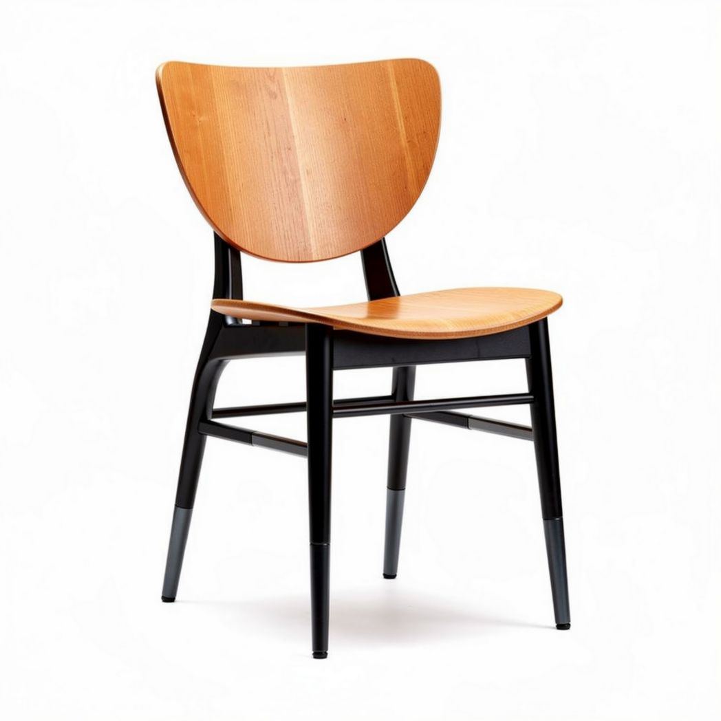 Chaise en bois de hêtre avec finition noire dimensions 45 x 50 x 80cm