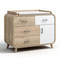 Commode en bois avec plan à langer et tiroirs 80 x 45 x 85cm