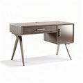 Bureau moderne en bois avec tiroir et porte miroir dimensions 120 x 60 x 75 cm